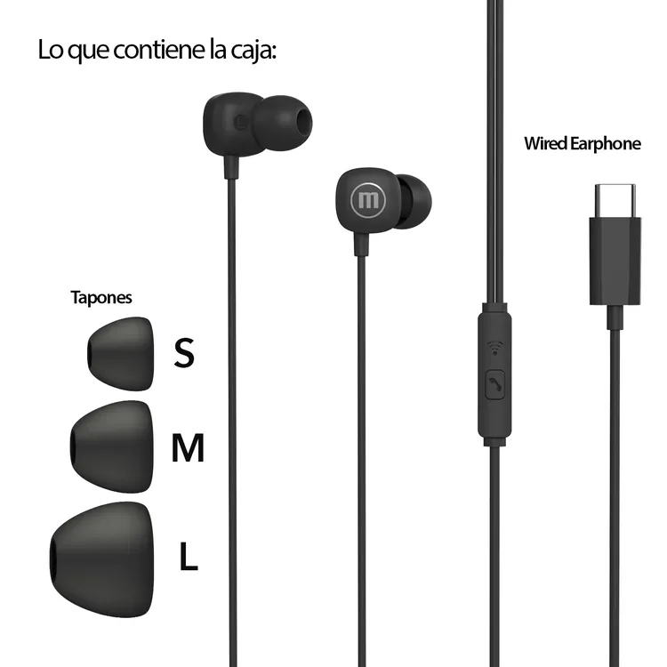 Audífonos Alámbricos C Maxell Square+ Audífonos Alámbricos C Maxell Square+
